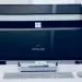 flat screen computer monitor turned on