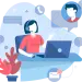 Free call center customer service business solutions vector